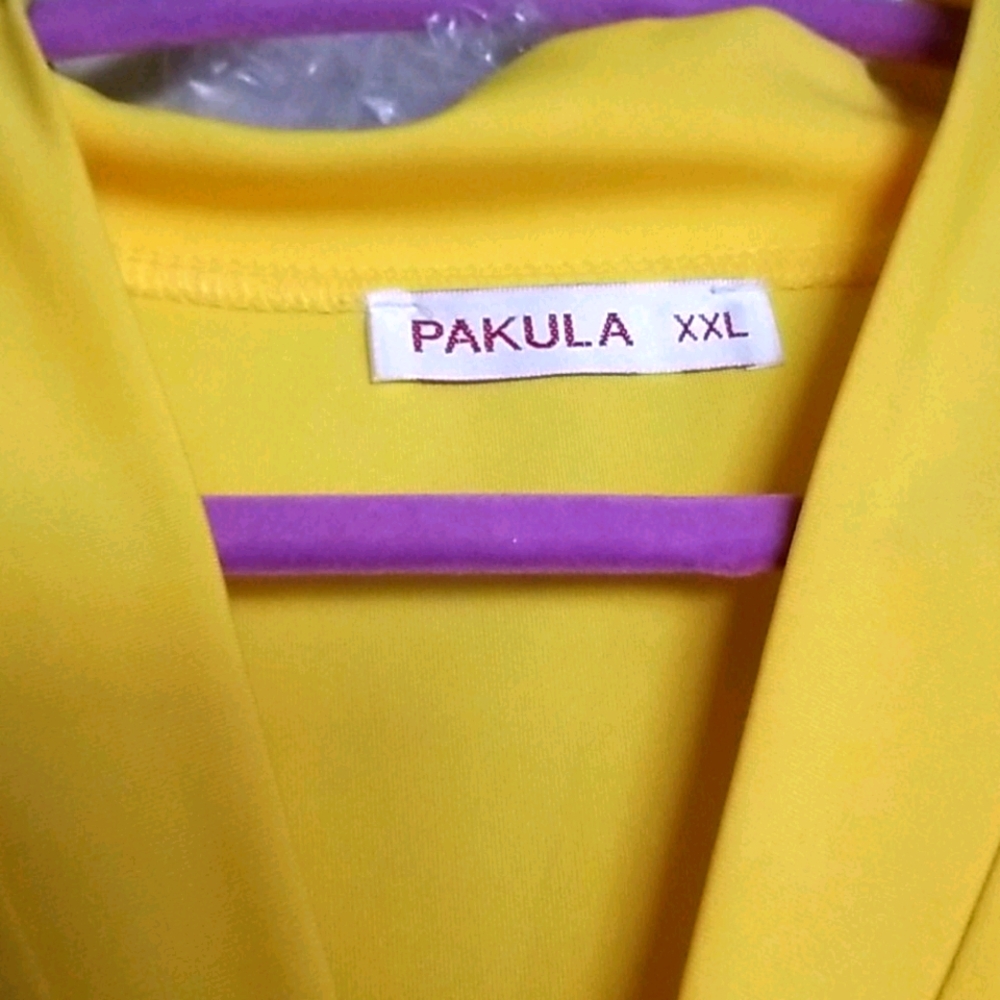 PAUKULA Yellow Dress Sz XXL - Picture 2 of 6